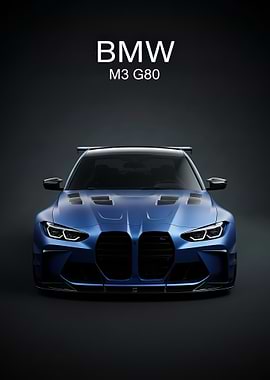 BMW M3 G80 race Frposter