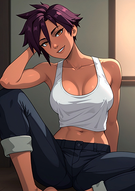 Woman in White Tank Top