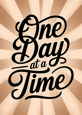 One Day at a Time Typography