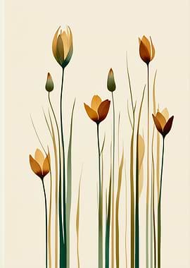 Elegant Floral Arrangement on Cream Background