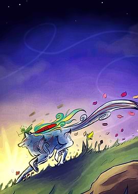 Okami Amaterasu Running