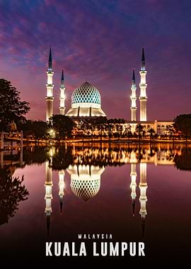 Kuala Lumpur Mosque at Dusk