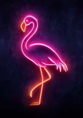 Neon Flamingo
