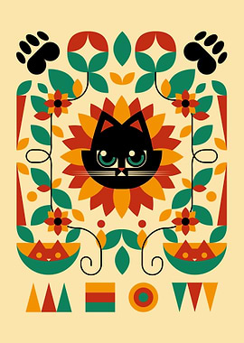 Bauhaus Spring Cat Sunflower