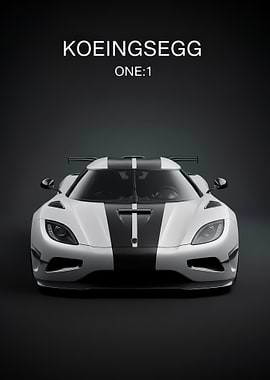 Koenigsegg One:1 Front poster