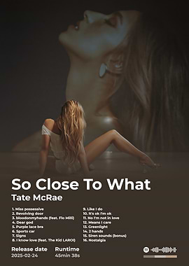 Tate McRae - So Close To What