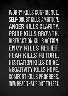 Inspirational Text Art on Dark Background v13