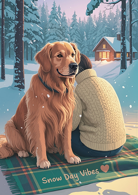 Golden Retriever & Woman