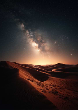 Desert Night Sky Milky Way