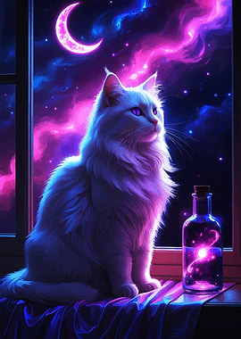 Celestial Cat and Magic Potion