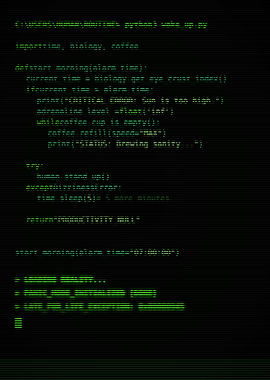 Green Computer Code on Black Screen
