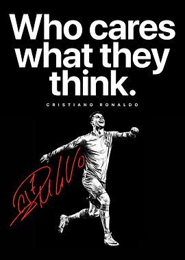 Inspirational Quote Poster – Who Cares What They Think