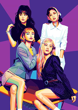 Blackpink Pop Art style