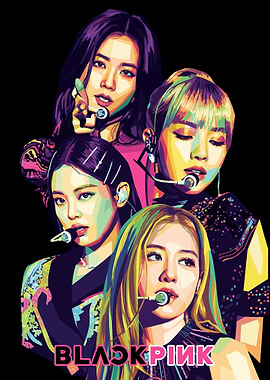Blackpink Pop Art Portrait