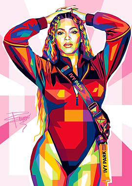Beyonce Ivy Park Pop Art Portrait