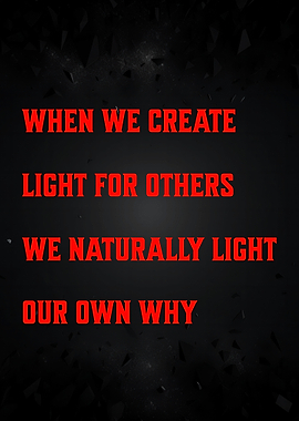 Inspirational Quote on Dark Background