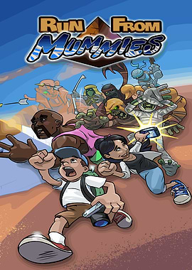 Run From Mummies Cartoon Cover Art