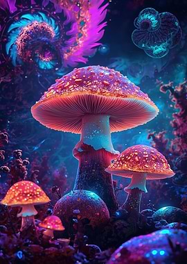 Psychedelic Mushroom Fantasy