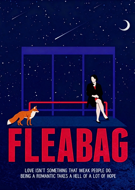 Fleabag Poster with Fox and Woman