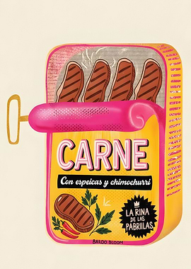 Canned Meat Illustration