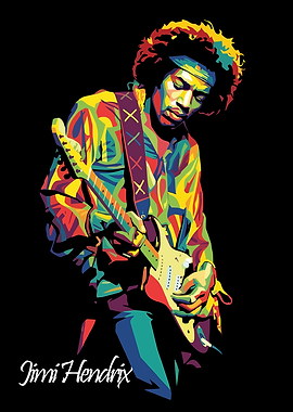 Jimi Hendrix Wpap art