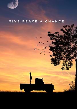 Give Peace a Chance Silhouette