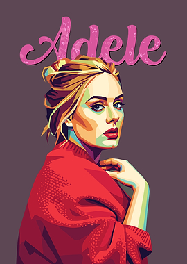 Adele Portrait Pop Art