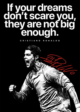 Inspirational Quote Poster – If Your Dreams Don’t Scare You, They Are Not Big Enough