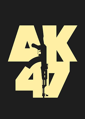 AK-47 Silhouette Graphic