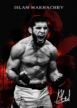 Islam Makhachev UFC Fighter Portrait