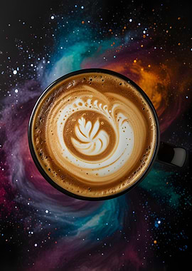 Cosmic Coffee Latte Art