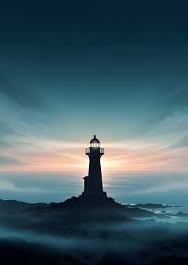 Lighthouse at Dusk