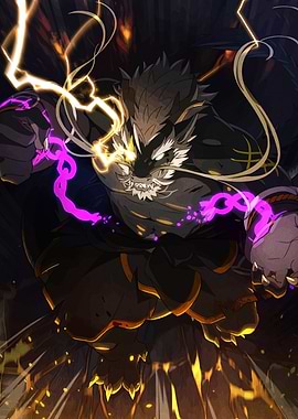 Furry Warrior with Lightning Powers