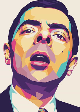 Mr. Bean Pop Art Portrait
