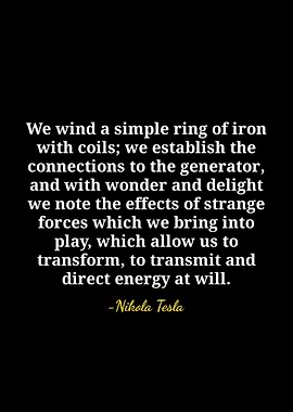 Nikola Tesla Quote on Energy