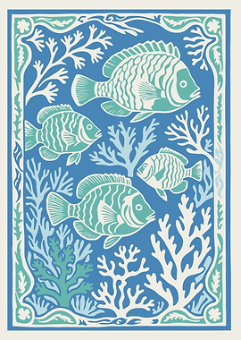 Fish and Coral Illustration