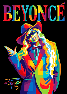 Beyonce Pop Art Portrait