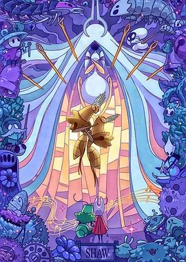 Hollow Knight Stained Glass Art