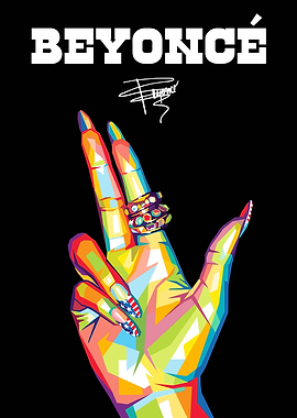 Beyonce Pop Art Hand