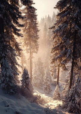 Winter Forest Landscape