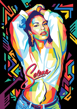Selena Quintanilla Pop Art Portrait