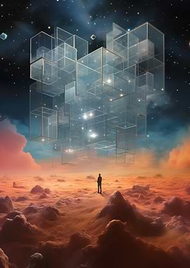 Surreal Landscape with Figure