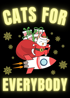 Cats for Everybody Christmas Rocket