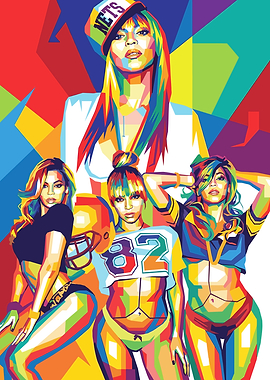 Destiny Beyonce Pop Art Portrait