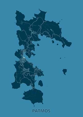 Patmos Island Map