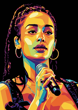 Jorja Smith Pop Art Portrait