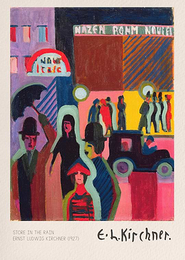 Store in the Rain by Kirchner