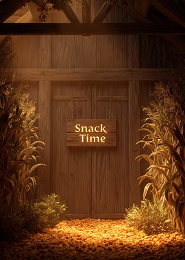 Snack Time Barn Door