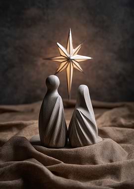 Nativity Scene with Star