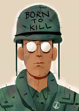 Born to Kill Soldier Portrait